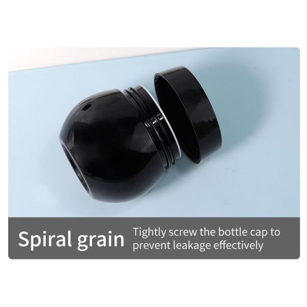 30 g/50 g tapa de plástico vacío helado negro exfoliante corporal mantequilla crema facial plástico recipientes cosméticos