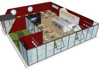 40ft pré-fabricou casas de aço compostas do contentor