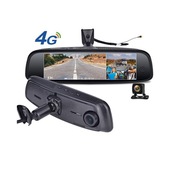 Came de tiret de miroir de vue arrière de HD 1080P 3CH 4G LTE