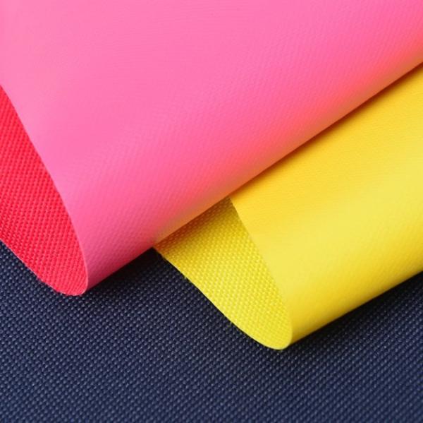 Custom Color Polyester Oxford 600D Fabric PVC Coating For Bags / Backpack