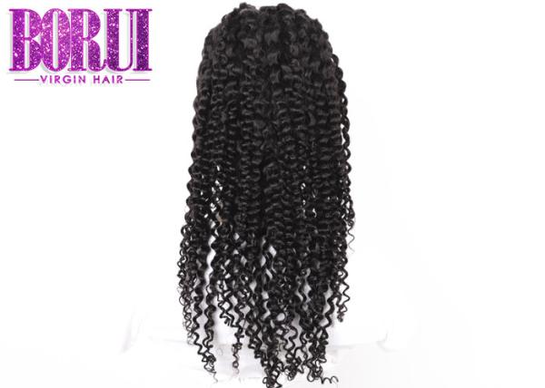 Brazilian Full Lace Human Wigs Deep Curly Breathable No Tangling No Shedding
