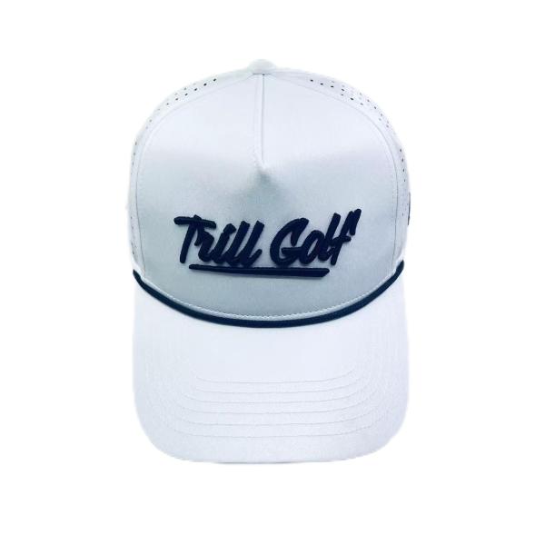 5 Panels High Profile Embroidery Golf Caps Women'S Breathable Baseball Cap Adjustable