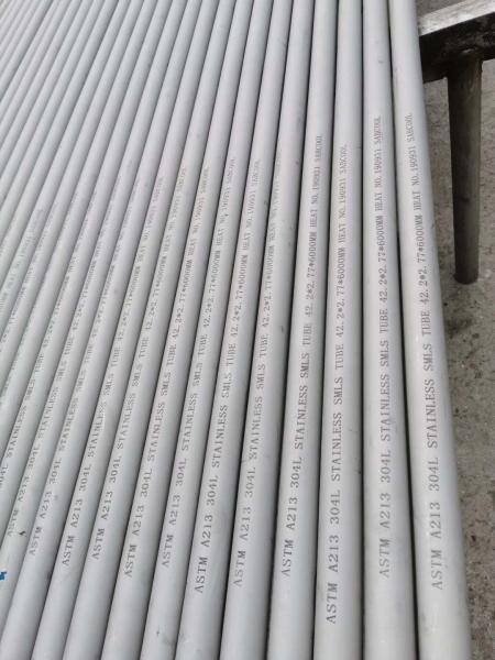 Hot Rolled Cold Drawn Tube , AISI 304 Stainless Steel Round Tube Hairline HL NO.4