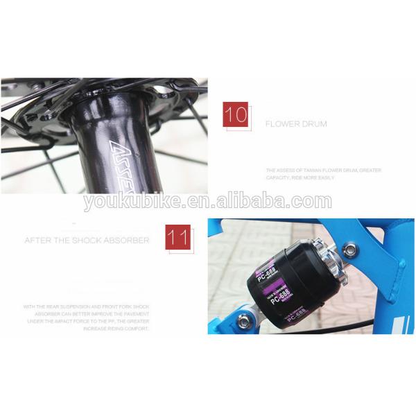 Steel 21 Speed 24 Inch Folding Mountain Bike