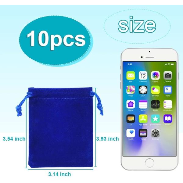 Waterproof Velvet Drawstring Bags Wedding Gift Bags Velvet Cloth Jewelry Pouches
