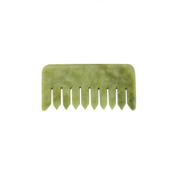 Redução de pedra das celulites do pente de Jade Massaging Comb Guasha Jade do cabelo de Xiuyan