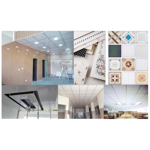 Moisture Proof PVC Ceiling Boards For Church / Bathroom Convenient Installation