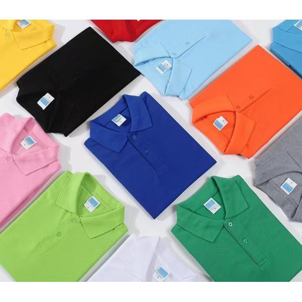 Printing Embroidered Cotton Polo T Shirts Business Office Stretch Workwear