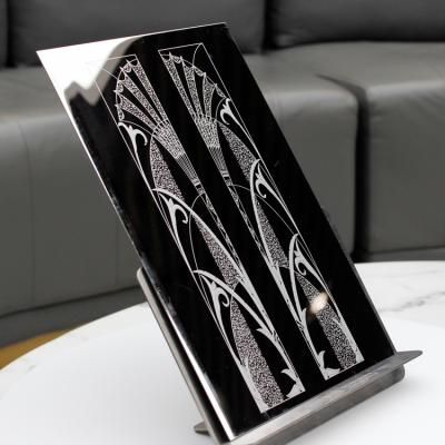 Placa de gravação com água-forte de aço inoxidável da cor para a decoração do elevador ou portas luxuosas