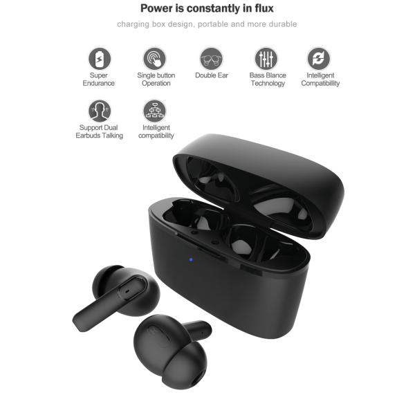 BT5.1 True Wireless Stereo Earphone Bluetooth Touch HiFi Surround Bass Headset