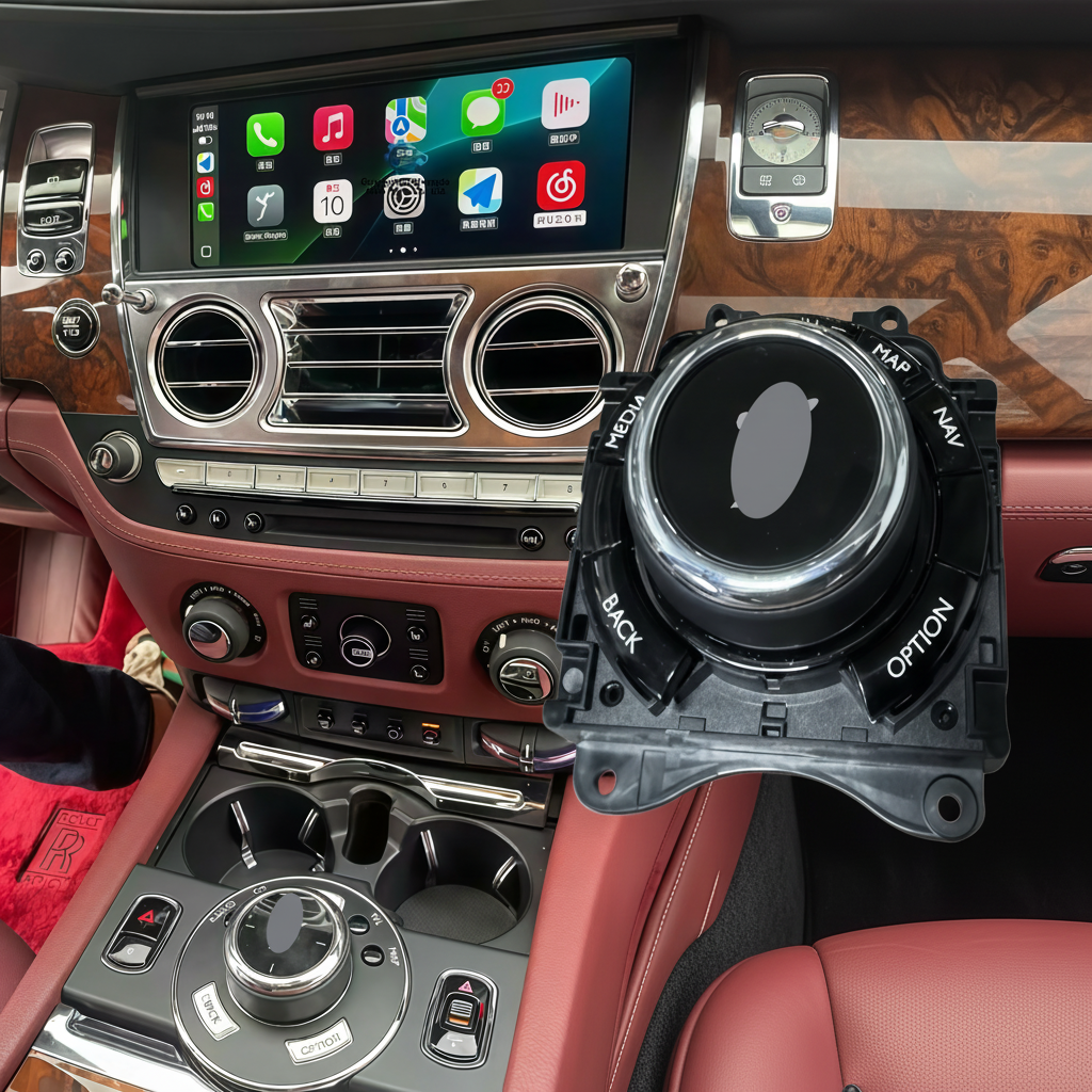 For Rolls-Royce Ghost Wraith NBT EVO Multi-functional Controller Touch Mouse Audio Switching Vehicle Entertainment System