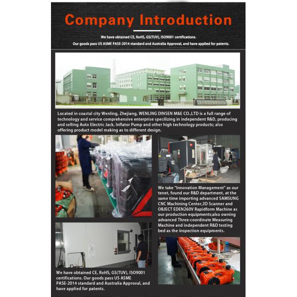 автомобиль Джек максимальной высоты 450mm электрический гидравлический 3 тонны с переключателем