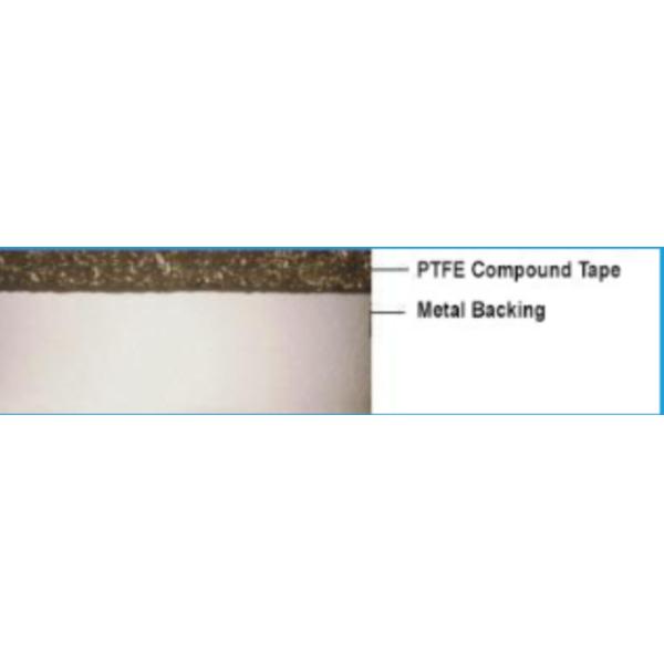 Acero de espalda deshuesado PHB PTFE modificado de banda blanda de rodamiento de bujes