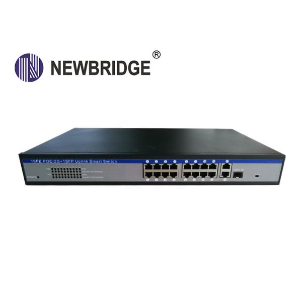 19 Ports Industrial Ethernet Switch , Power Over Ethernet Switch 2*10/100/1000M Uplink Port