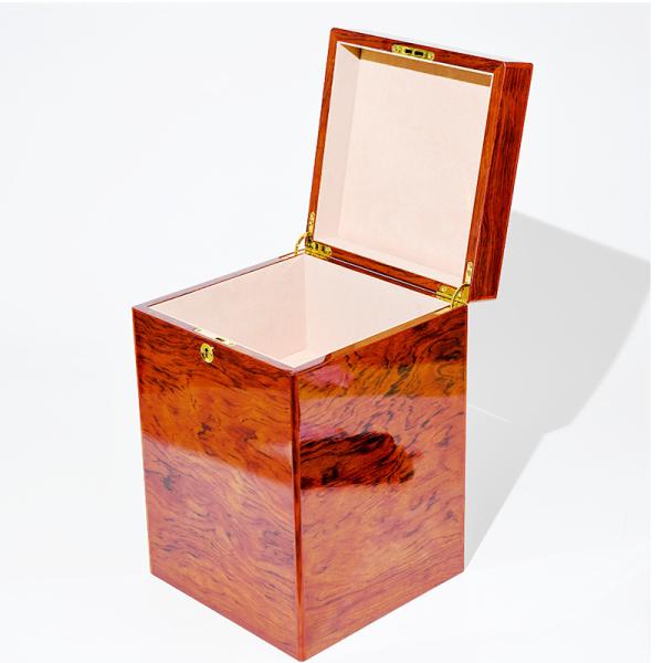Custom Red Lacquer Wine Box Sustainable Materials For 2 Bottles