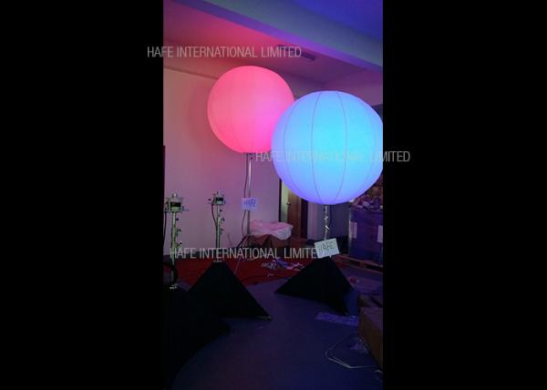 Balão leve conduzido inflável da forma da lua de 130 CM com suporte ajustável do tripé