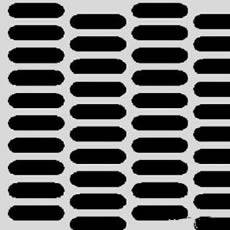 Fencing / Gate Aluminium Perforated Metal Sheet / Coil With 45 60 90 Degree Punching Hole