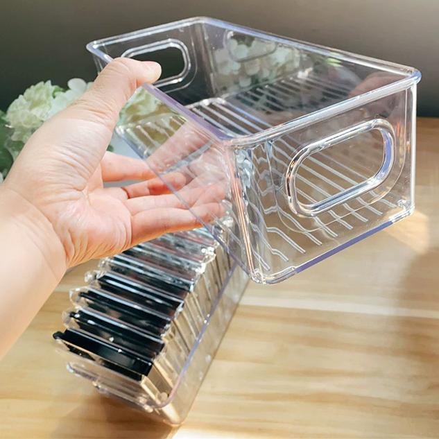 Acrylic Desktop Storage Box Transparent Thickening Student Dormitory Cosmetics Snacks Sundry Sorting Device
