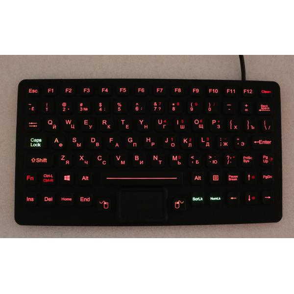 Silicone Waterproof Touchpad Keyboard 89 Keys IP67 Dynamic Sealed