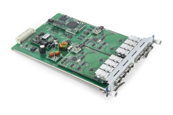 1U Management 4 Channels SFP+ to SFP+ OEO Optical Converter Card  ITU-I Standard