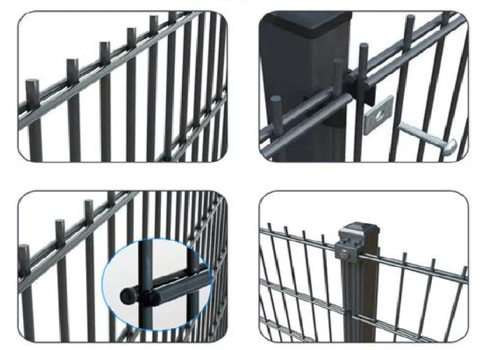 Durable Double Loop Wire Fencing with Easy Installation Strong Perimeter Security