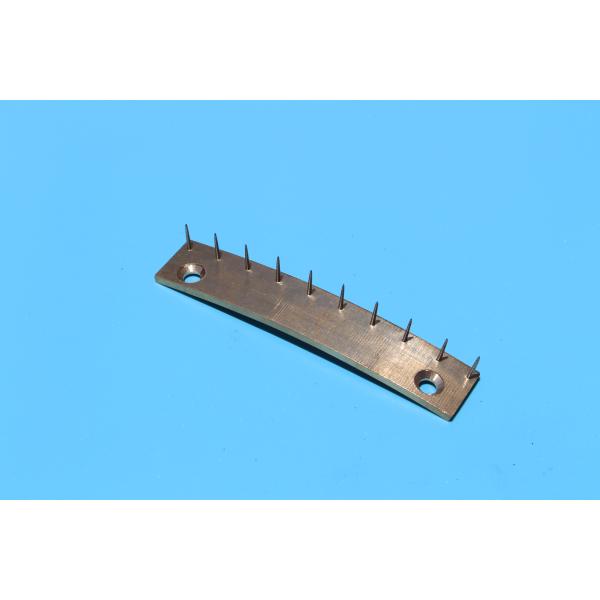 Подгонянная машина ткани разделяет плиту Pin с дизайном толстой иглы плиты меди радиана особенным