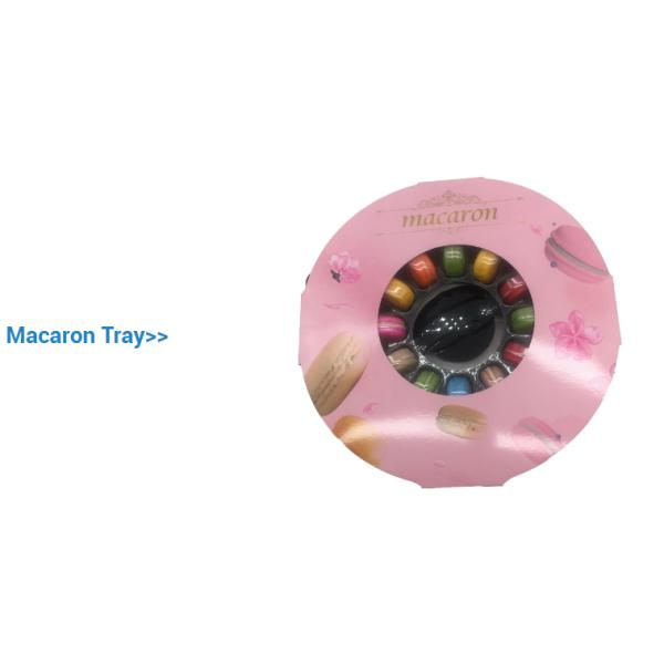 Коробки подноса ясности Macaron 6 пакетов поднос шоколада изготовленной на заказ Recyclable пластиковый