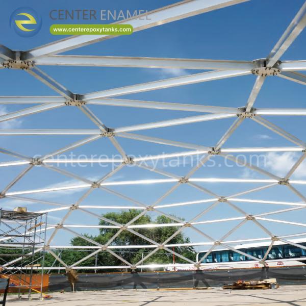 Techo de cúpula de aluminio para tanques de almacenamiento de granel seco: Proporciona un sellado ligero y resistente a la intemperie