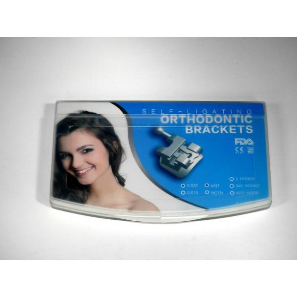 0.022 345 Hooks Metal Dental Braces Passive Self Ligating Roth Type