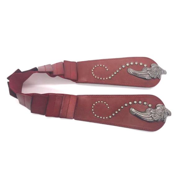 Пряжка/женщины крыла металла красного цвета пояса талии винтажного простирания широкие одевают Waistband