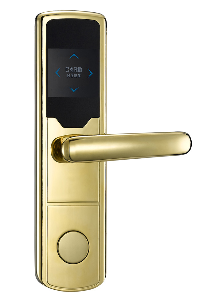 62 мм Backset Tyt WiFi Electronics Door Lock / Gate Lock с позолоченной отделкой