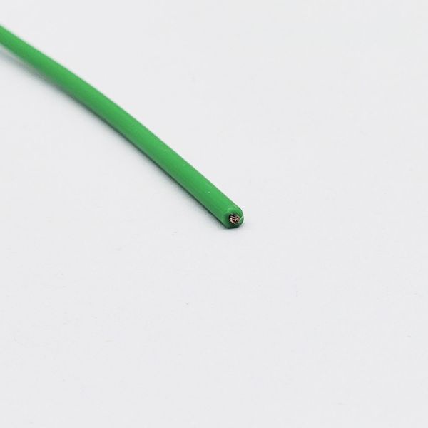 20AWG PFA Insulated Tinned Copper Cable Green