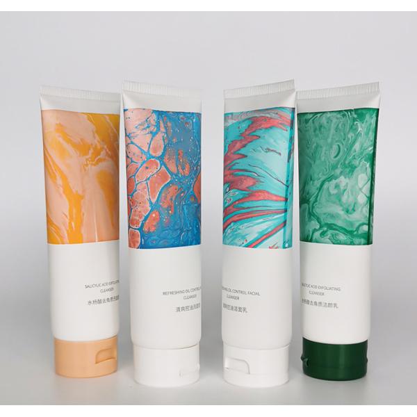 PE/HDPE/LDPE/100% Sugarcane/ 100% Wheat StrawMaterial Green Soft Plastic Tube for Cosmetics 50ml 60ml 80ml 100ml 150ml 200ml