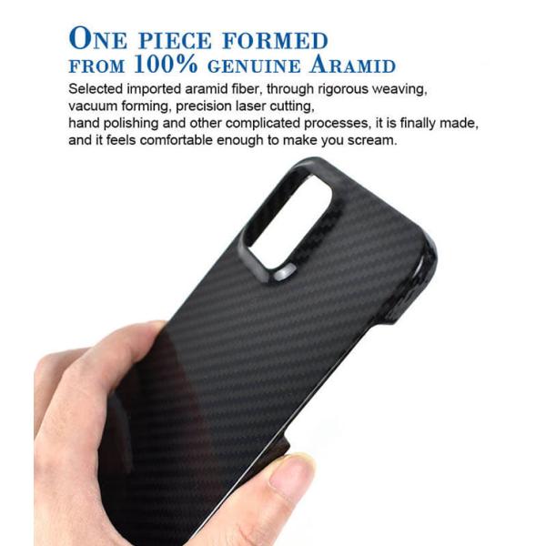 Половинные случай телефона Кевлара волокна Aramid ранга iPhone 12 дизайна крышки Pro военный