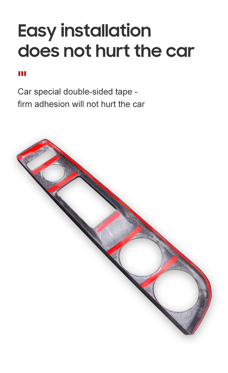 Dry Carbon Fiber Car Cup Panel Cover for Lexus IS 2013-2018 Year