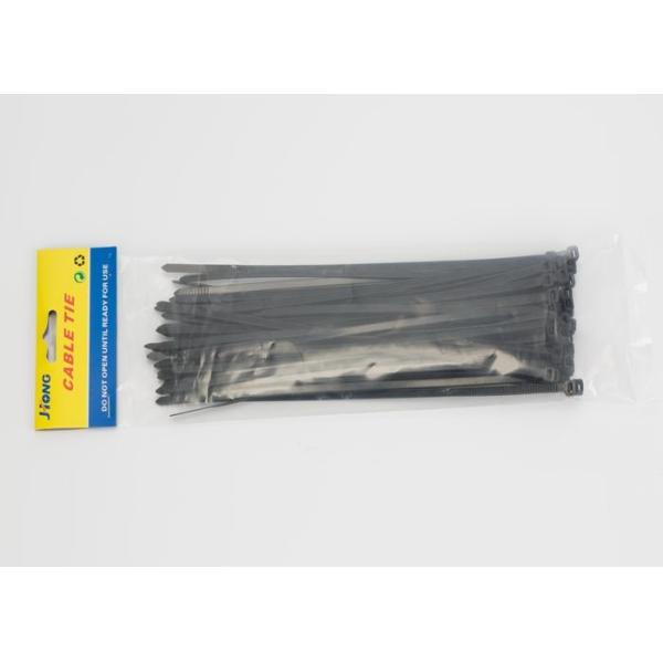 Extra Long Multi Colored Zip Ties , Flat  Zip Lock Cable Tie 2.5 X 100mm