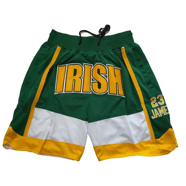 Logo personnalisé Shorts de basket-ball à mailles respirantes à corde rétro mode décontractée courte tenue sportive avec poches pour hommes femmes