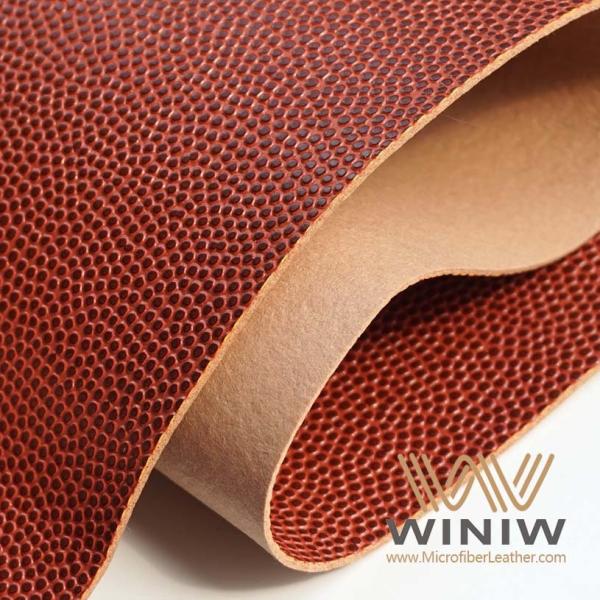 Basketball Artificial PU Material Anti Slip Faux Leather Patterned Fabric