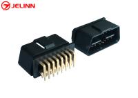 OBD2 OBDII J1962 Male Connector Plug 16 Pin With Right Angle 90 Degree Pins Gold Plating