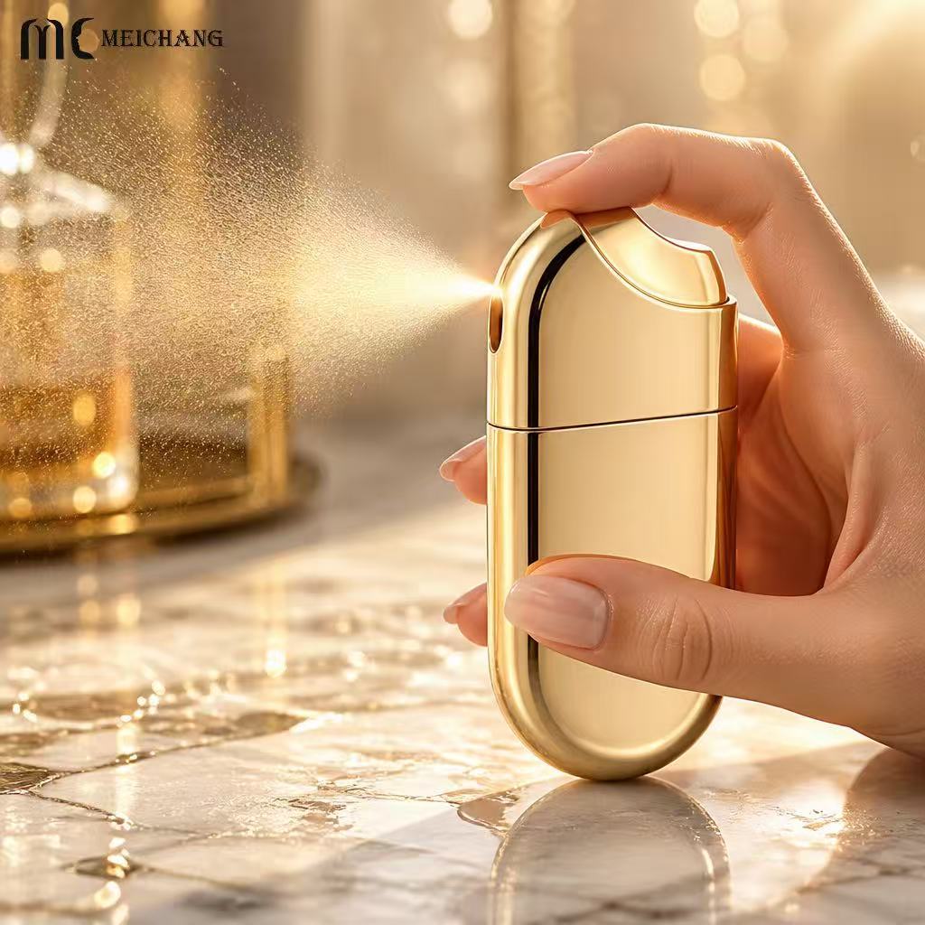 10ml, 15ml, 20ml Pebble Shaped Refillable Fine Mist Spray Bottle (MC-1211)