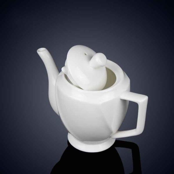 Set de cena de porcelana personalizado de color blanco cuadrado cerámica vajilla