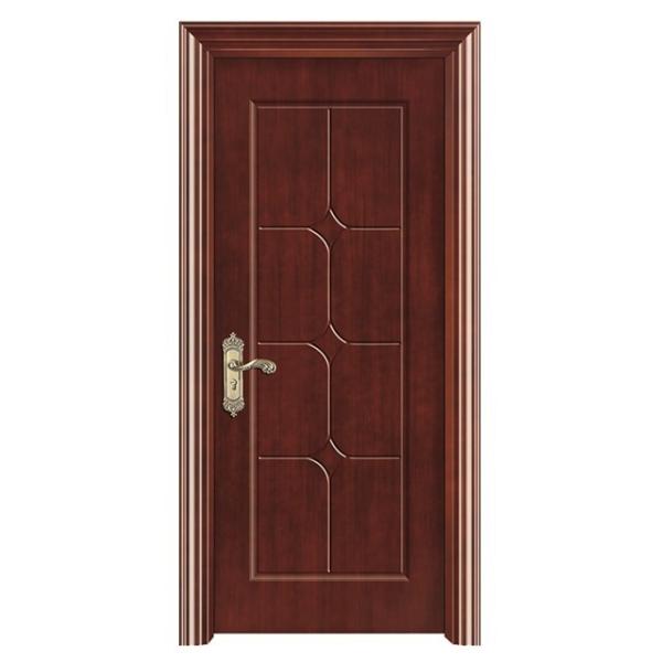Le design moderne et élégant de la porte creuse en composite bois-plastique (WPC) s'harmonise avec divers styles d'intérieur