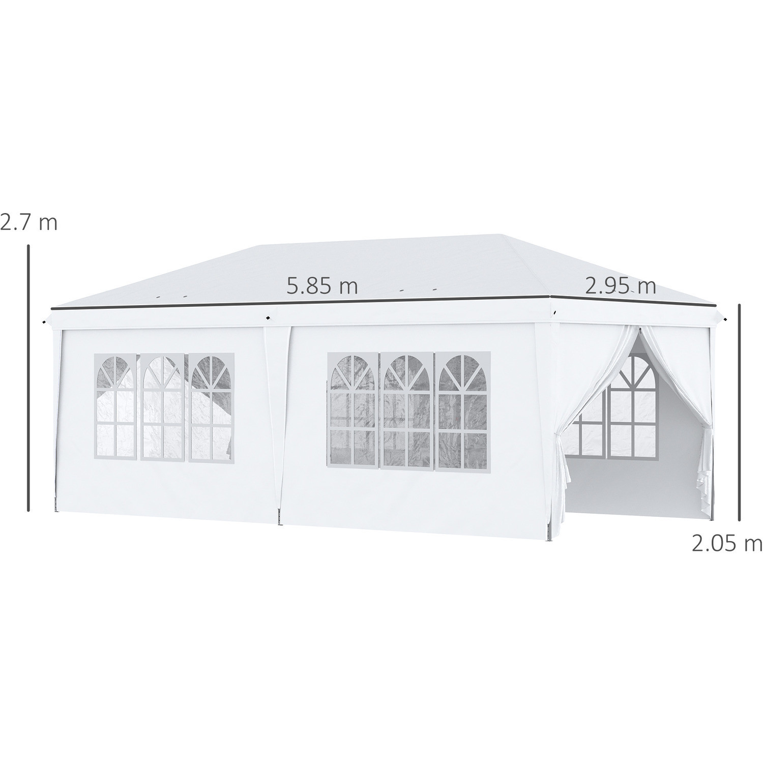 AJUNION Customized Size Outdoor Party Tent Pop Up Gazebo Tent with High Density Fabric