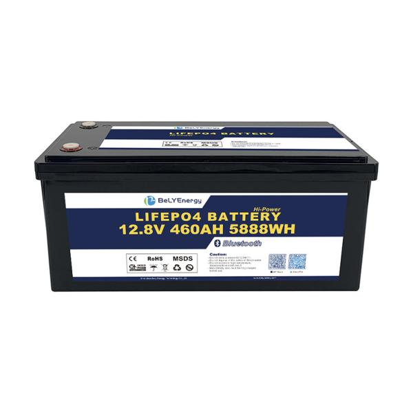 Batterie solaire 12,8V 460Ah 260A courant de pointe avec 3,5V Balancement de cellules et protection IP65