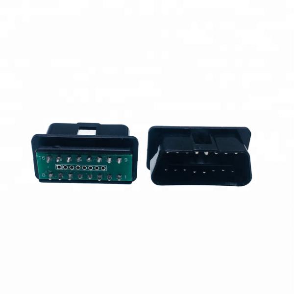 OBDII PCB Diagnostic Tool with Temperature Range -20-80C OBD II 2 Pin Connector Male Black Plug and OBD2 Connector Housing