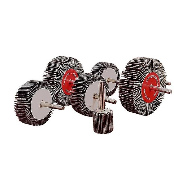 Aluminum Oxide Sanding Flap Wheels for Drill Shank Mounted Custom Size Grit OBM Supported Abrasive Grinding Tool