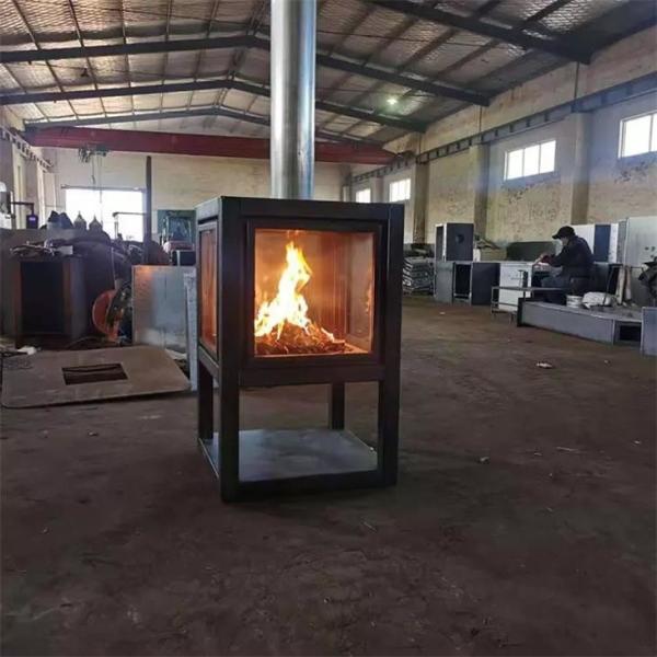 Wood Burning Outdoor Freestanding Corten Steel Stove Metal Fireplace