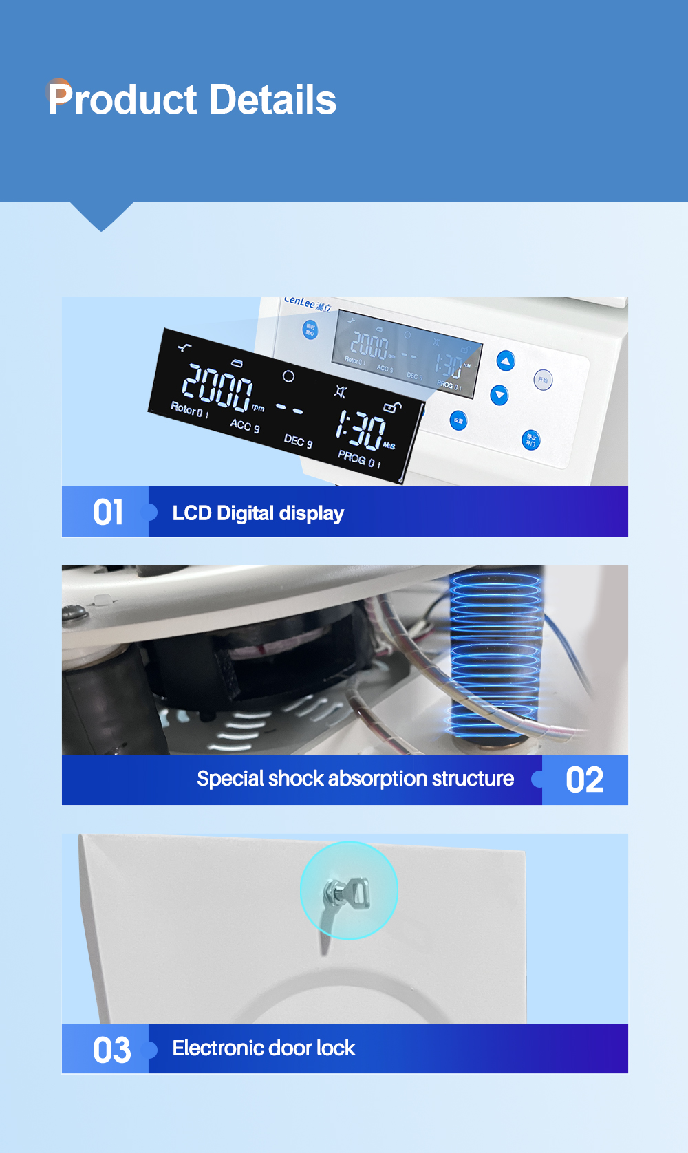 High-Speed Smart Microcomputer Controlled Laboratory Centrifuge Optimal for Protein Separation Cell Culture Studies Small Scale