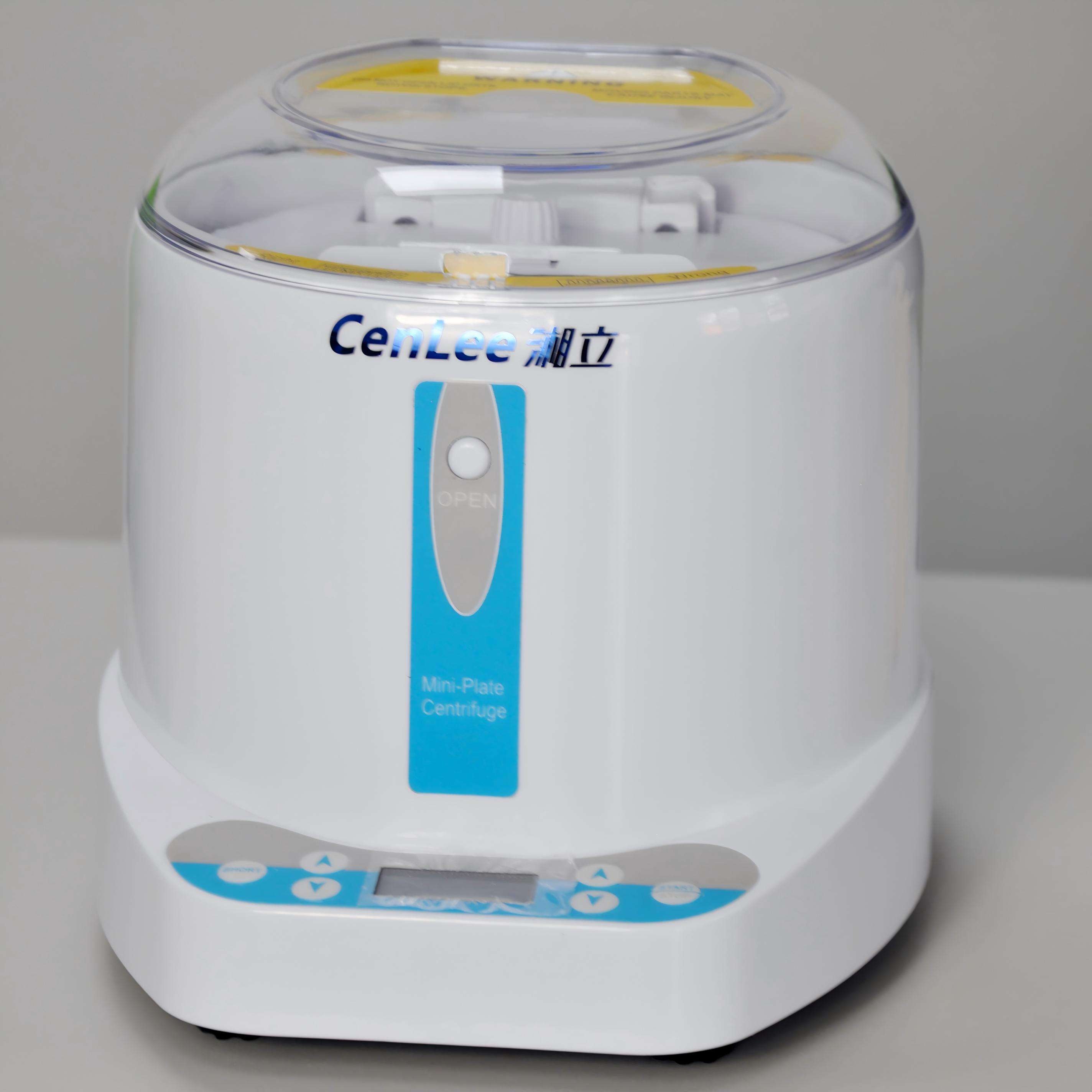 Mini Microplate Centrifuge, 96-Well PCR Plate Spinner, 3000rpm for Instant DNA