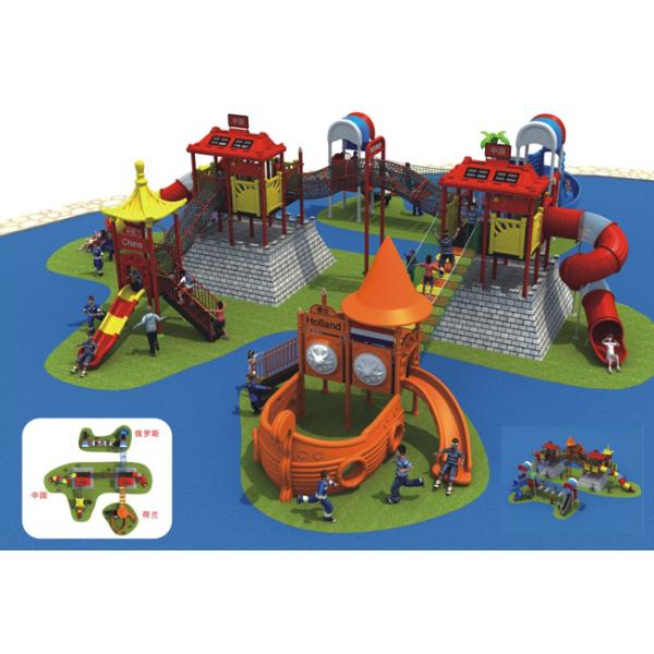 Food Class Material Outdoor Playground Equipment For Schools